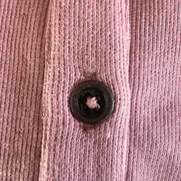 Ariat Pink Henley Long Sleeve Pullover Top Western Southwest Cuff M - Picture 8 of 10